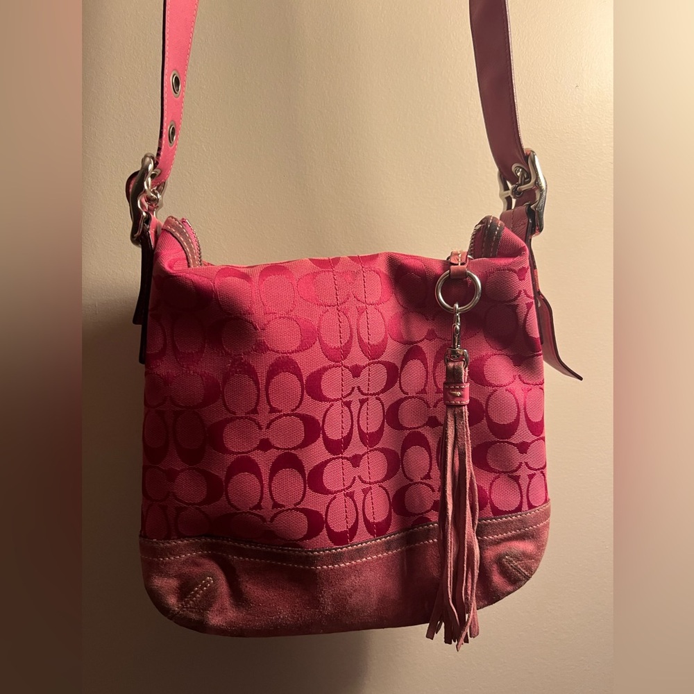 Vintage coach bag with matching check book